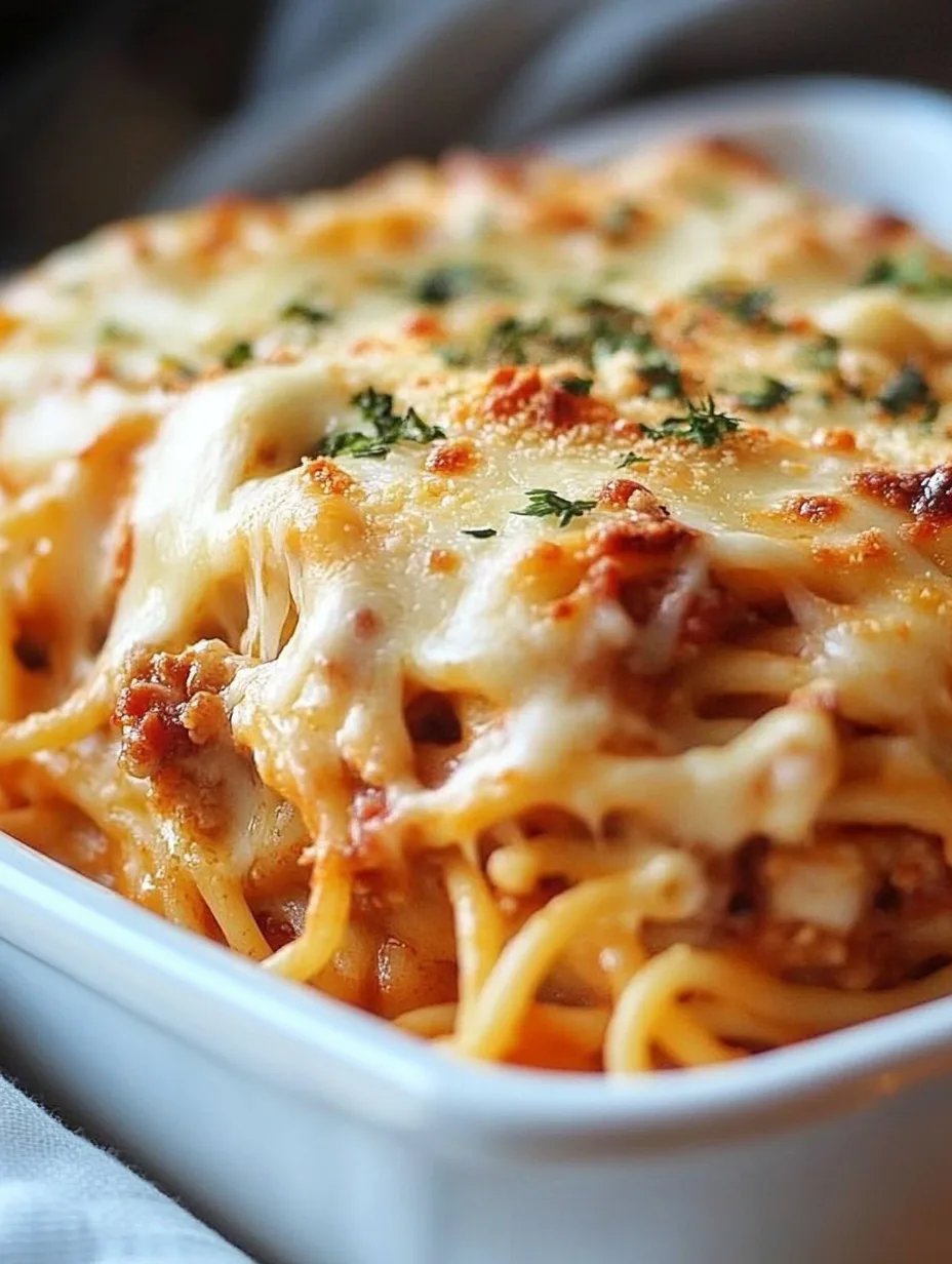 Homemade Southern Chicken Spaghetti Casserole Recipe