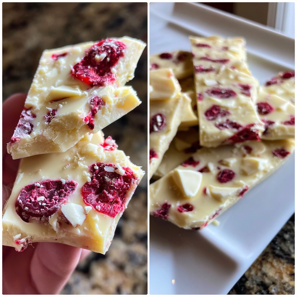 Raspberry White Chocolate Bark