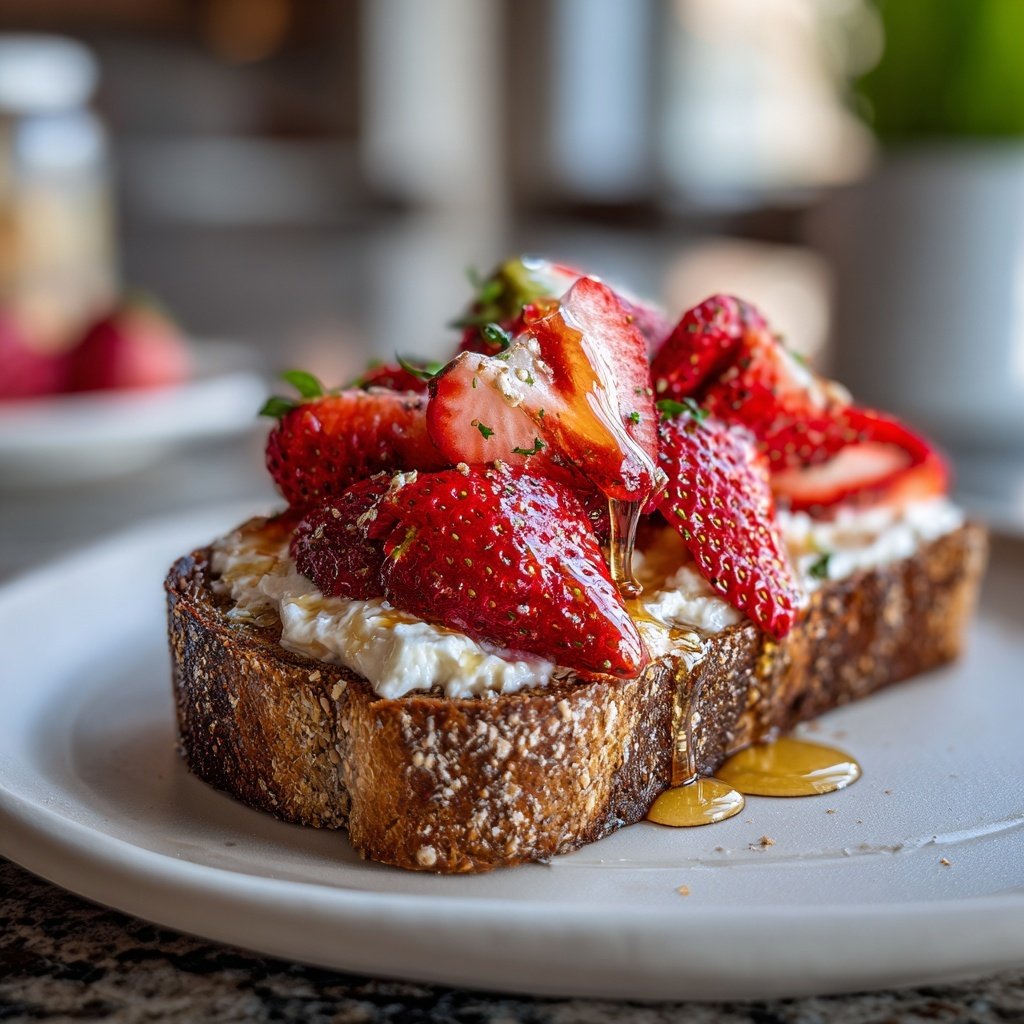 Strawberry Cream Cheese Breakfast Toast