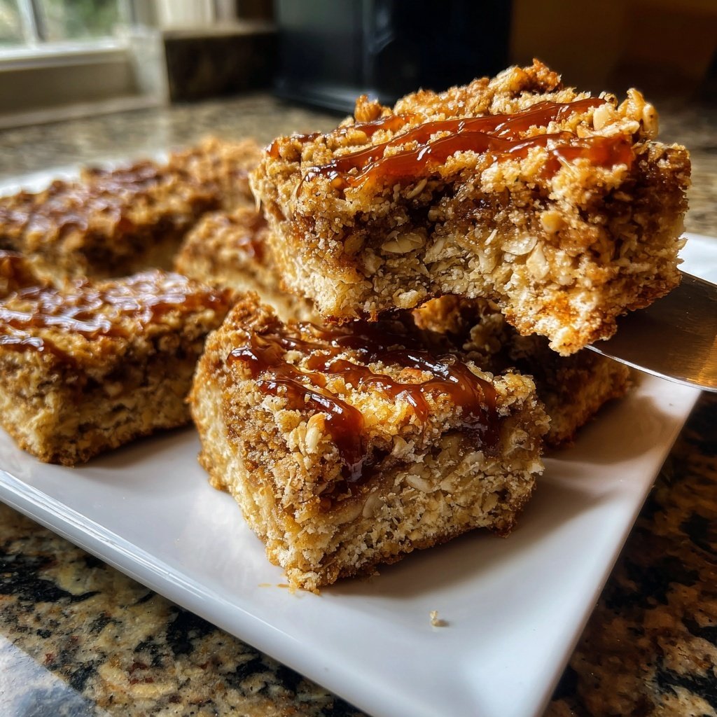 Vanilla Almond Oat Breakfast Squares