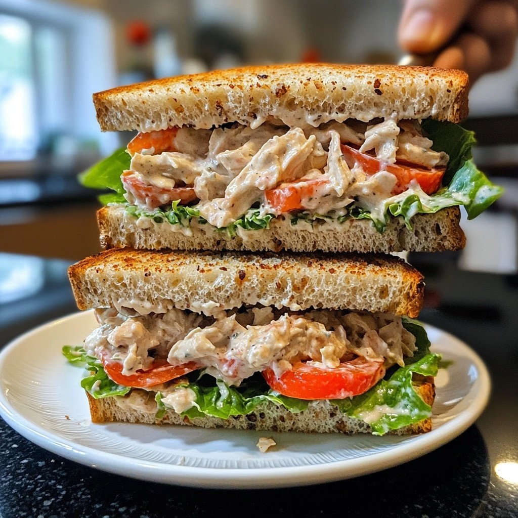 Tomatenbroodjes met Kipsalade