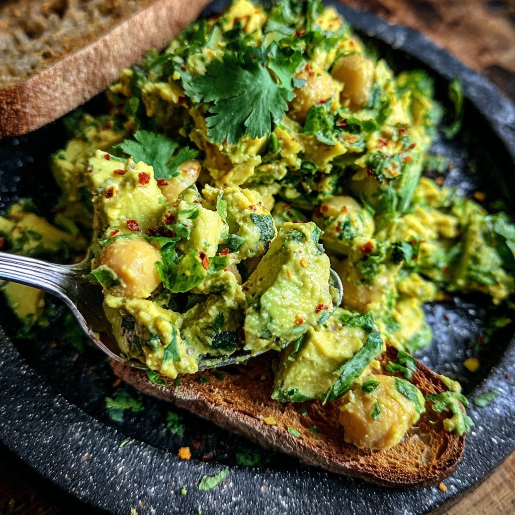 Healthy & Light Avocado Chickpea Salad